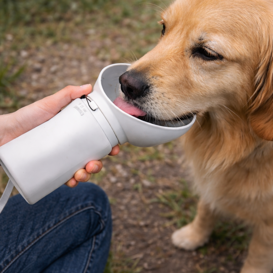 The Dog Outpost 550ml Folding Dog Water Bottle