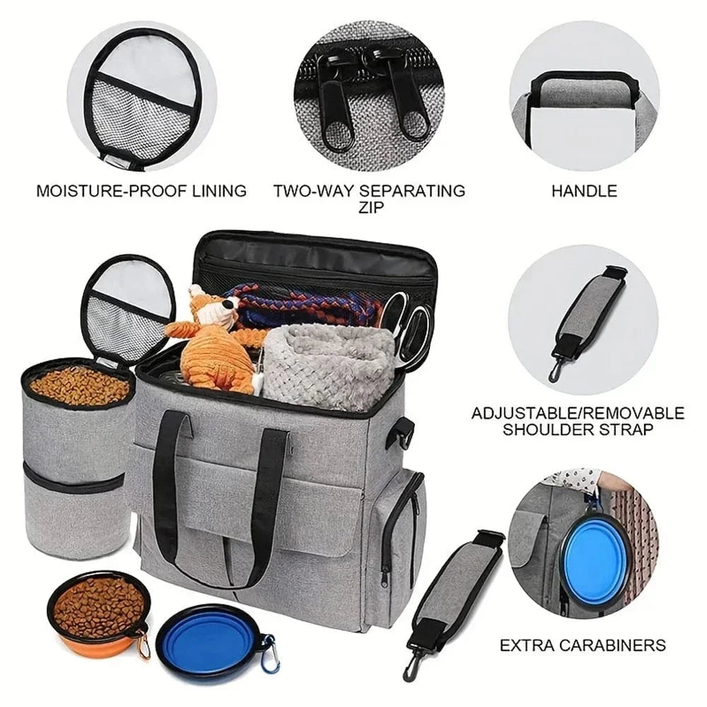 The Dog Outpost Dog Travel Bag Set