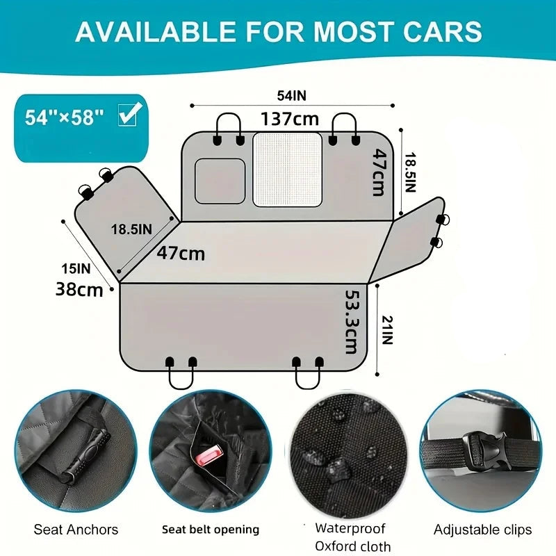 The Dog Outpost Waterproof Dog Car Seat Cover